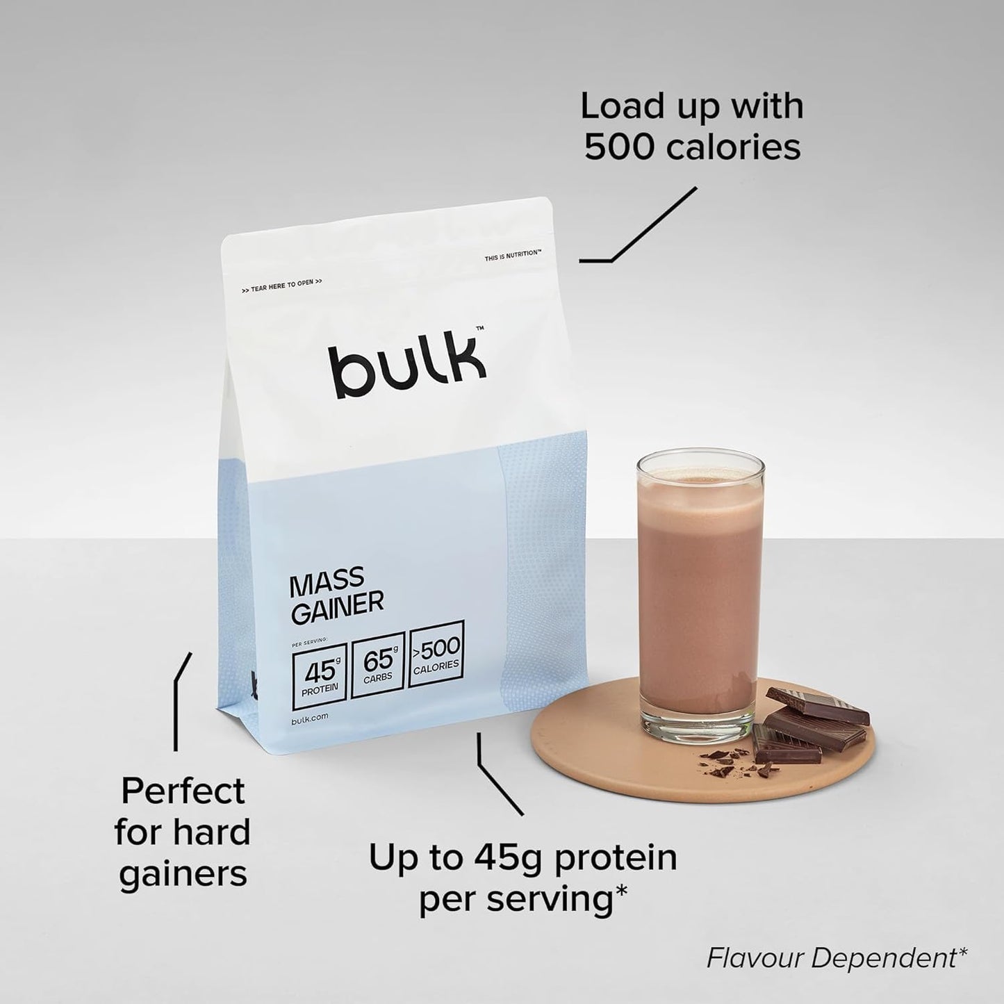 Bulk Complete Mass Gainer Chocolate 2.5kg