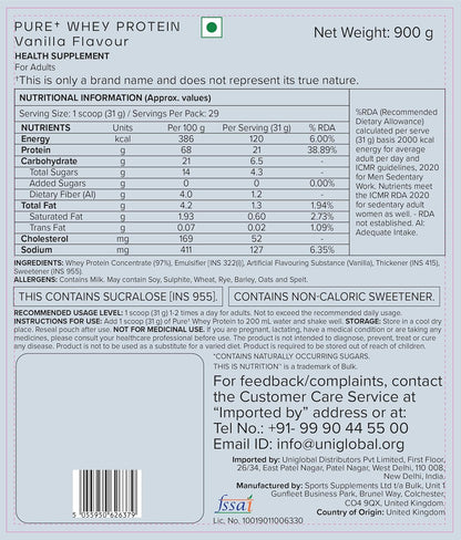 Pure Whey Protein - Vanilla