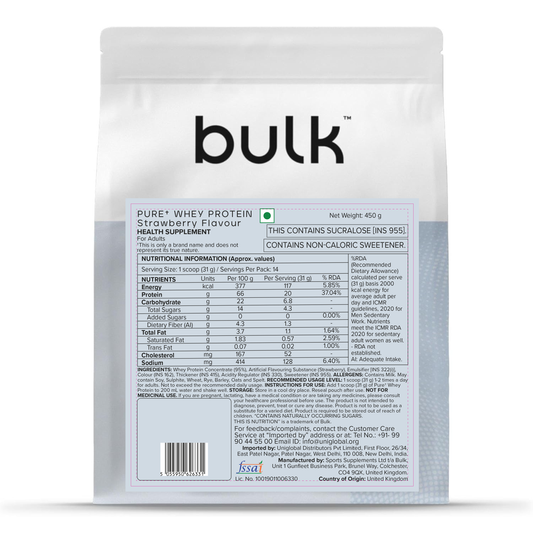 Bulk Pure Whey Protein Powder