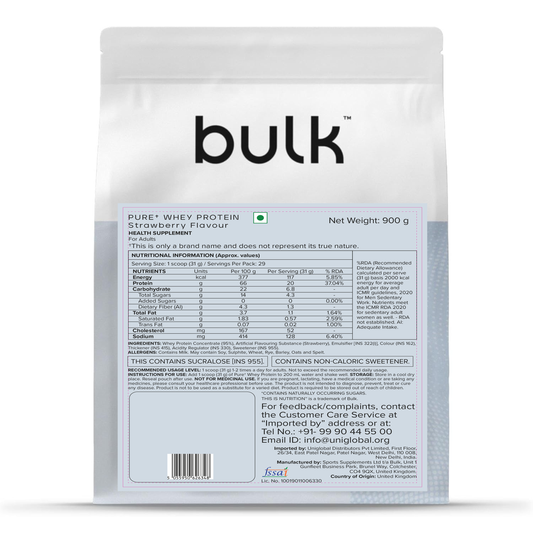 Bulk Pure Whey Protein Powder