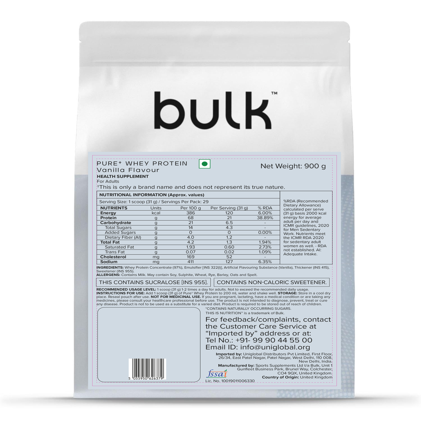 Pure Whey Protein - Vanilla
